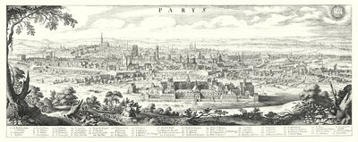 1632-1635年のパリのパノラマ 作： German School